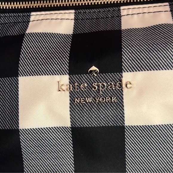 NWT KATE SPADE GINGHAM CHELSEA WEEKENDER DUFFEL BAG - Picture 6 of 8
